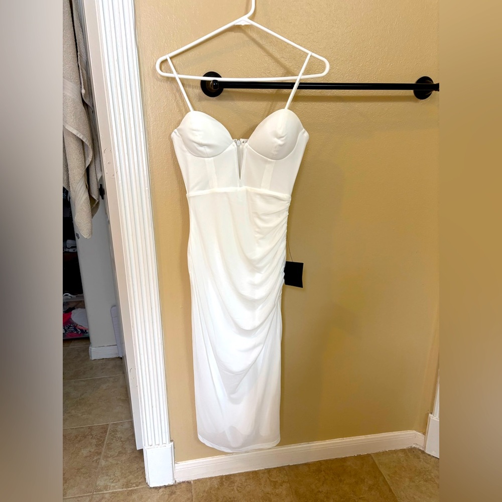 Lulus Elegant White Strapless Dress - Picture 2 of 10